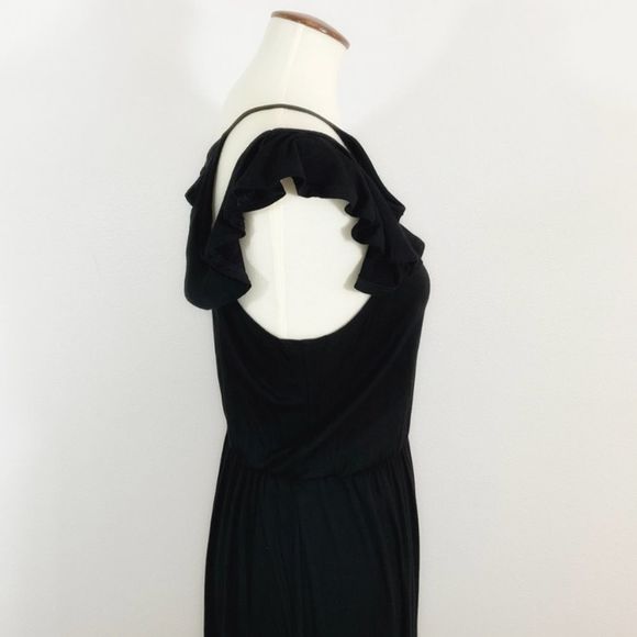 Black cold shoulder maxi dress - Picture 9 of 9